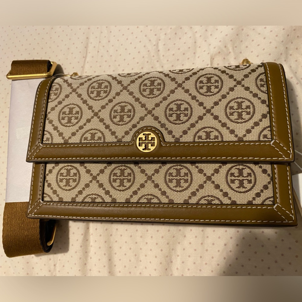 Tory Burch T monogram jacquard mini bag